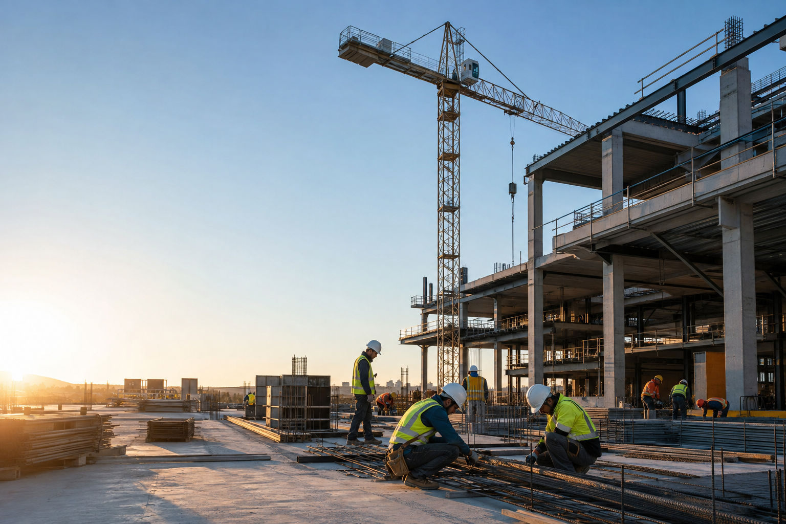 Obra de construcción en España